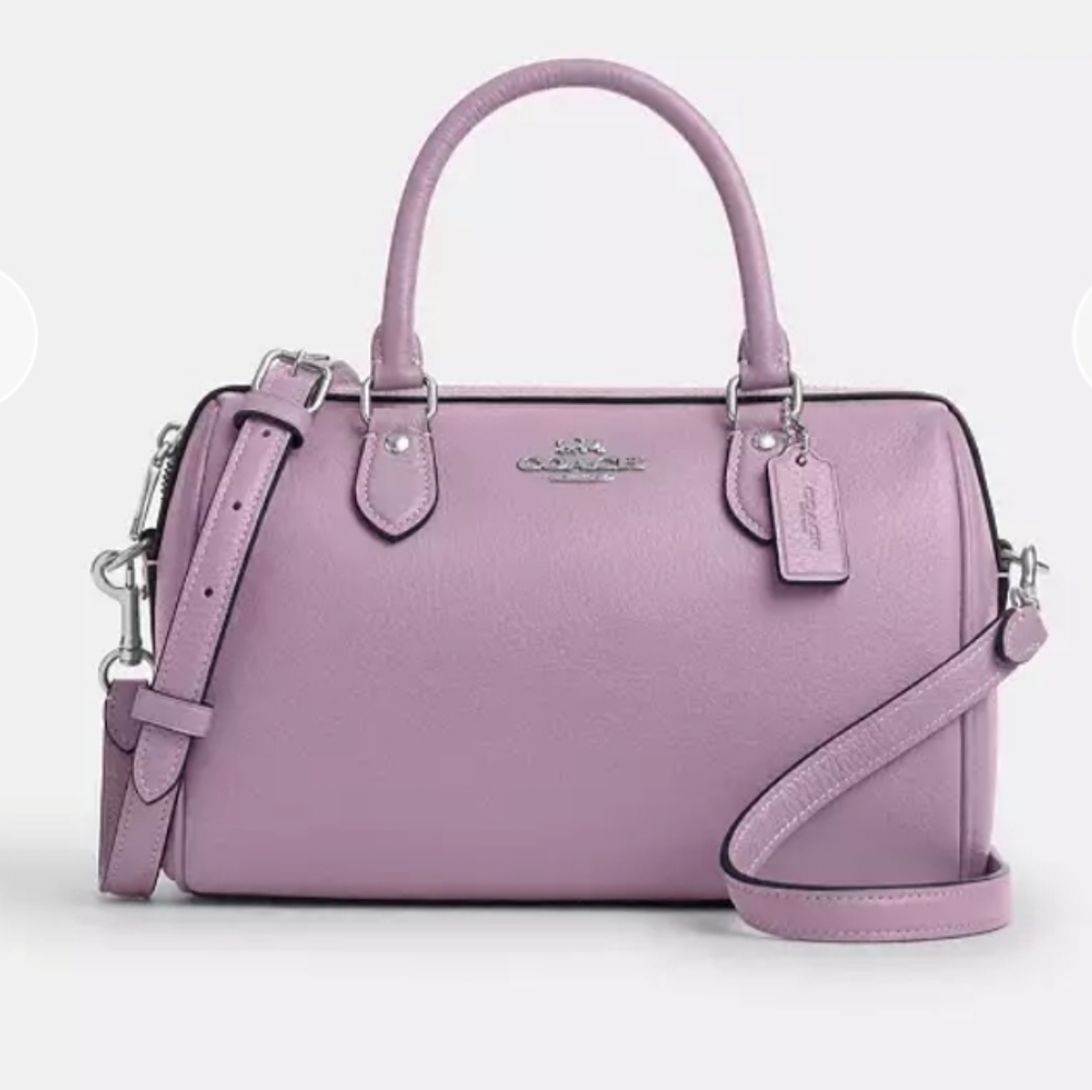 Coach Rowan Satchel Bag - Soft Purple